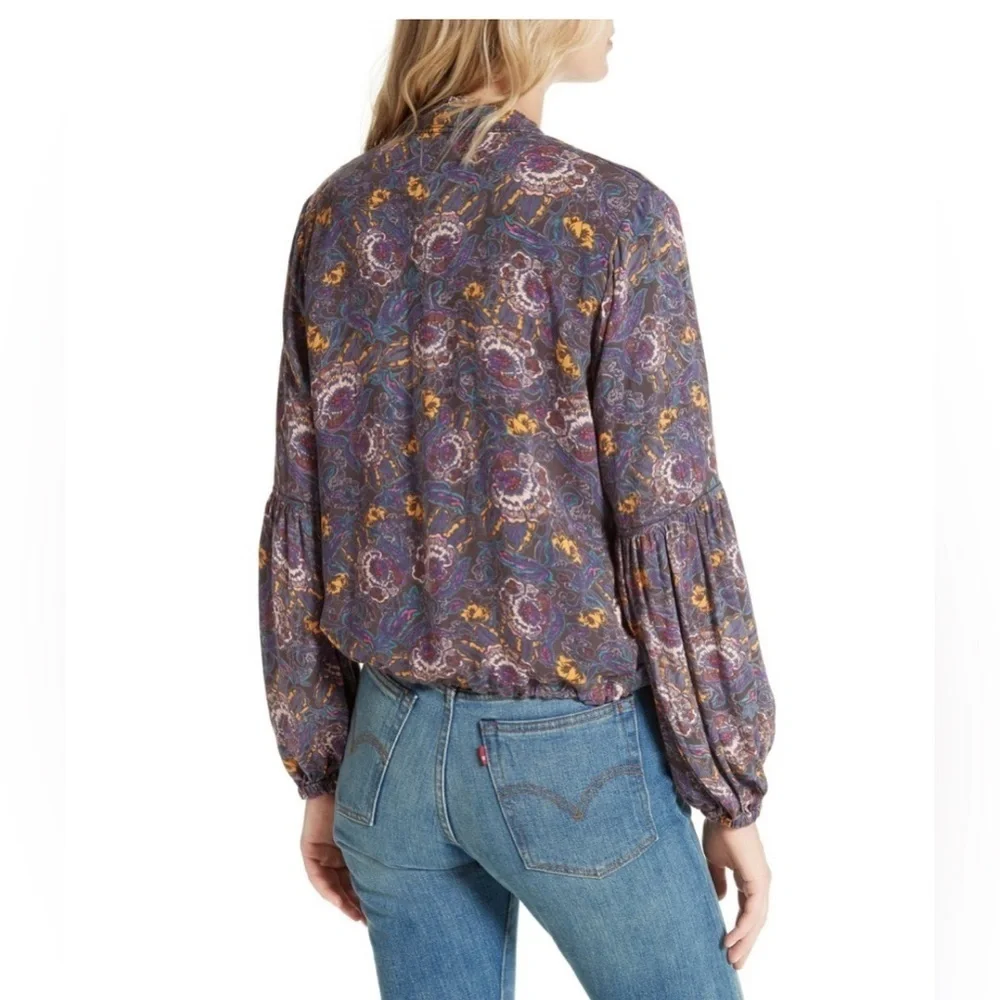 Free People Women’s Floral Bomber Jacket Size Small
